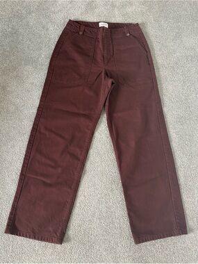 Universal Thread Men's Burgundy Straight-Leg Chinos